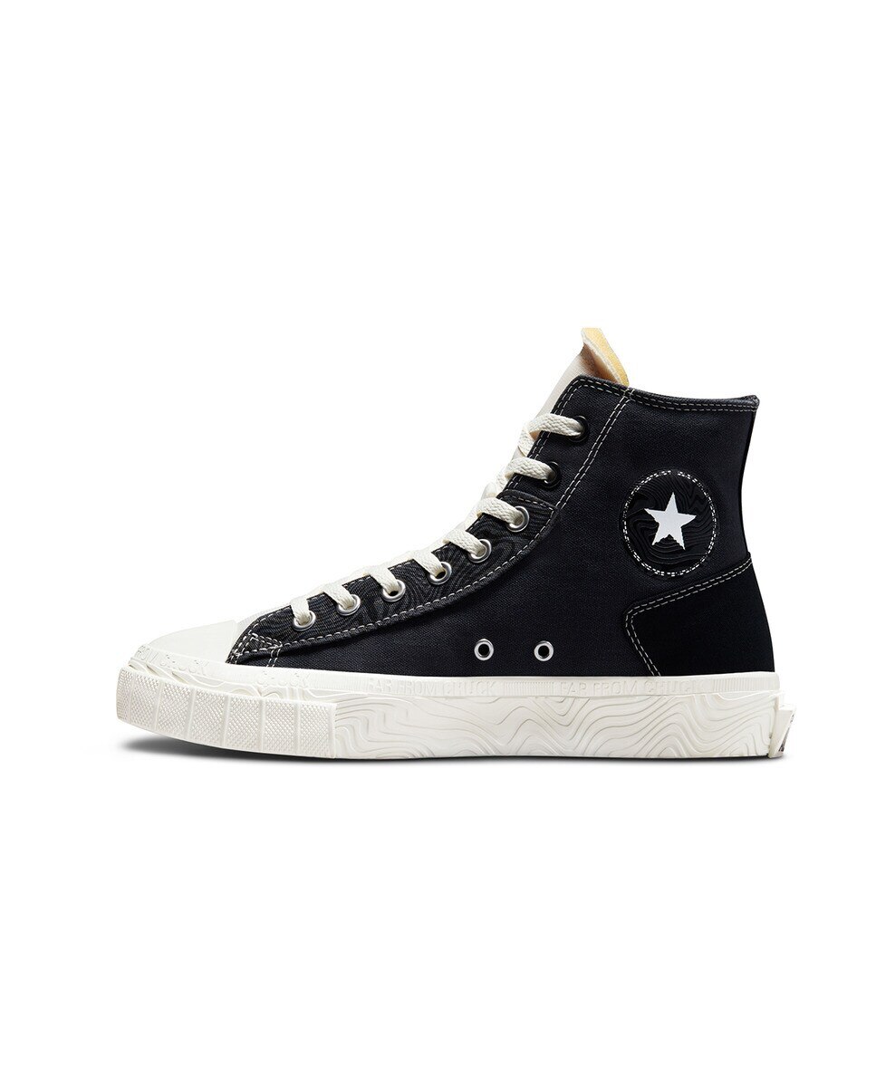 Sapatilhas Casual Altas Unissexo Coleção Chuck Taylor All Star Tear Away Cinzento-escuro-4