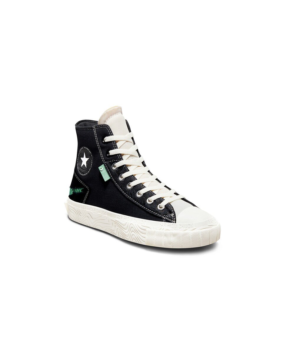 Sapatilhas Casual Altas Unissexo Coleção Chuck Taylor All Star Tear Away Cinzento-escuro-7