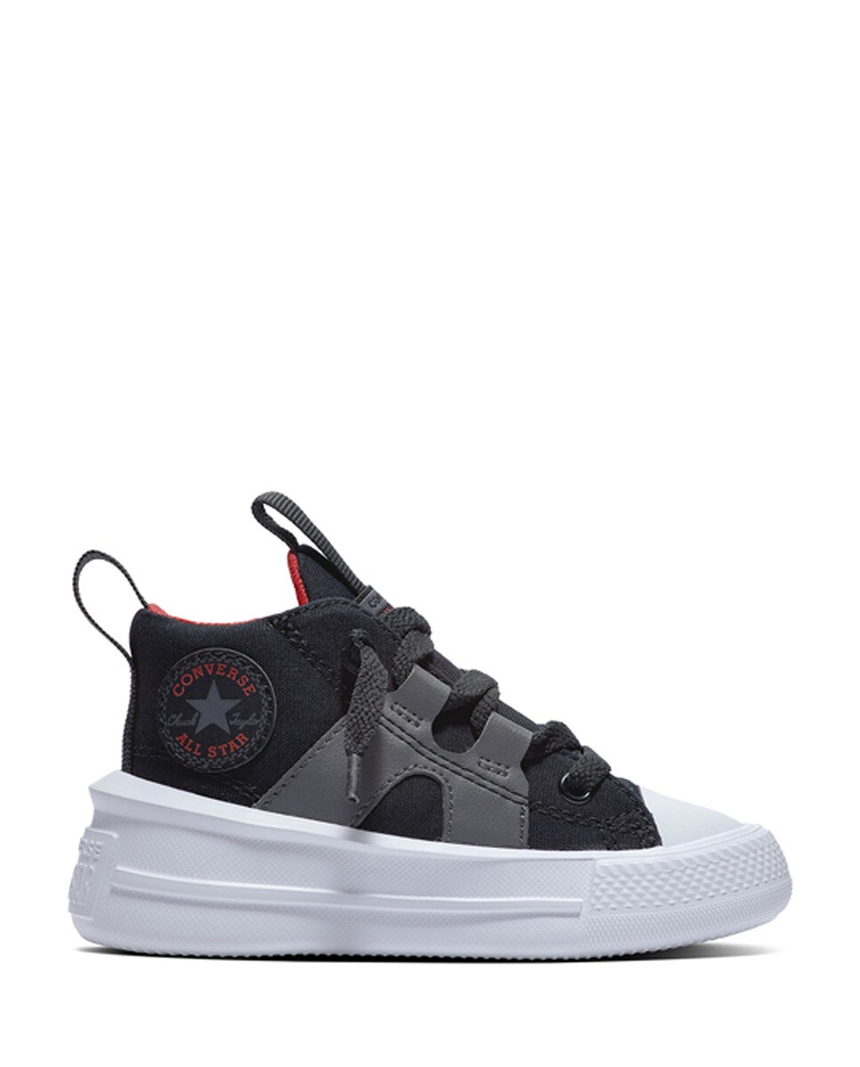 Sapatilhas Casual de Bebé Chuck Taylor All Star Coleção Ultra Mid Preto / Cinzento-1