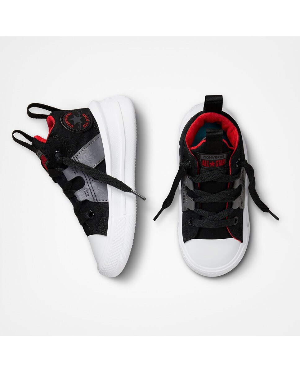 Sapatilhas Casual de Bebé Chuck Taylor All Star Coleção Ultra Mid Preto / Cinzento-2