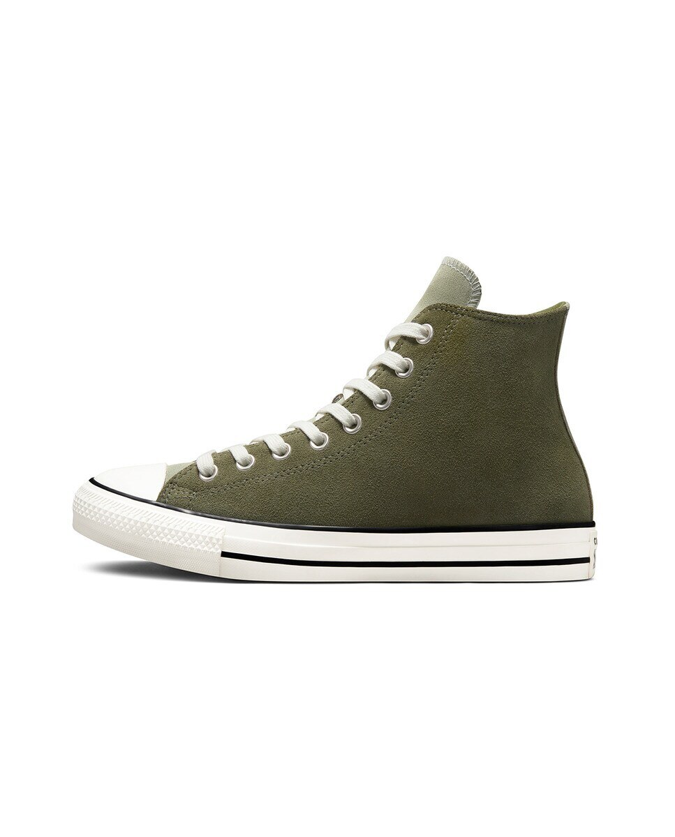 Sapatilhas Casual Altas Unissexo Chuck Taylor All Star Coleção Earthy Suede Verde-4