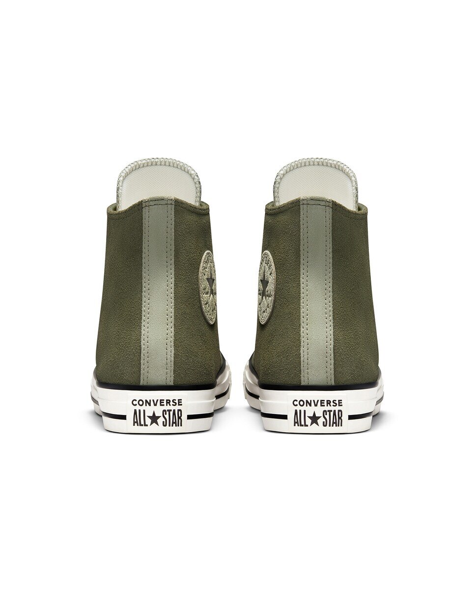 Sapatilhas Casual Altas Unissexo Chuck Taylor All Star Coleção Earthy Suede Verde-5