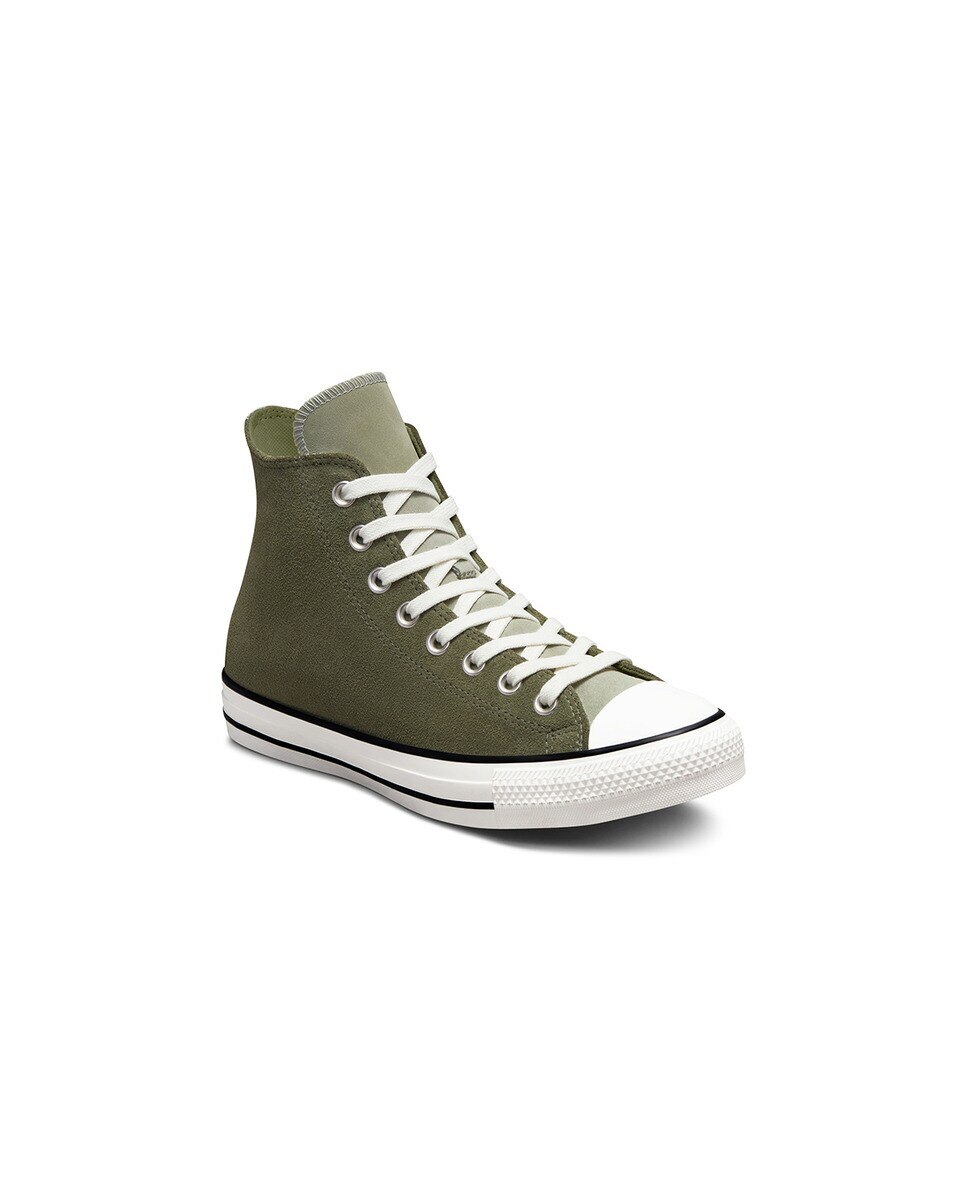 Sapatilhas Casual Altas Unissexo Chuck Taylor All Star Coleção Earthy Suede Verde-7