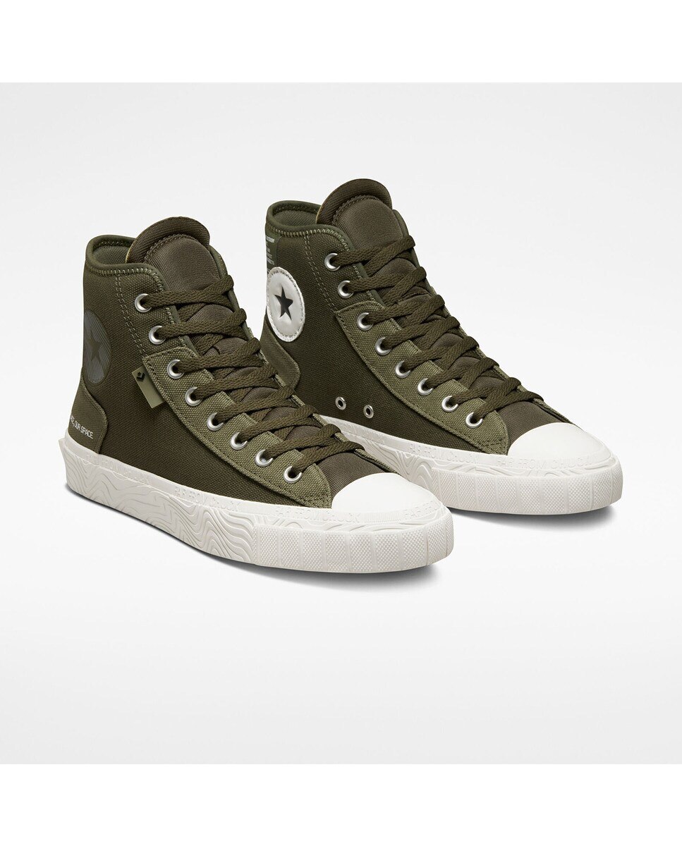 Sapatilhas Casual Altas Unissexo Chuck Taylor All Star Coleção Future Utility Verde-2