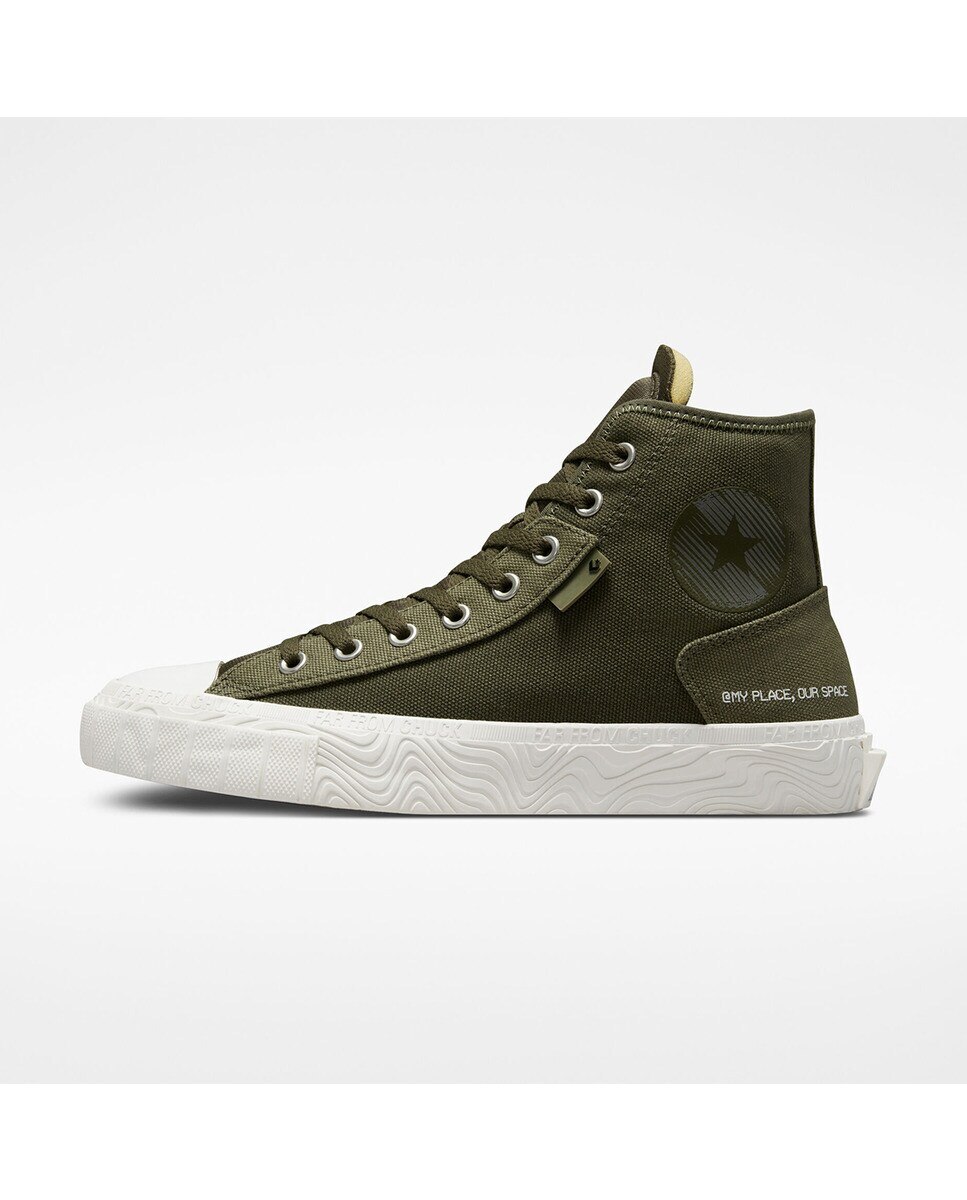 Sapatilhas Casual Altas Unissexo Chuck Taylor All Star Coleção Future Utility Verde-4