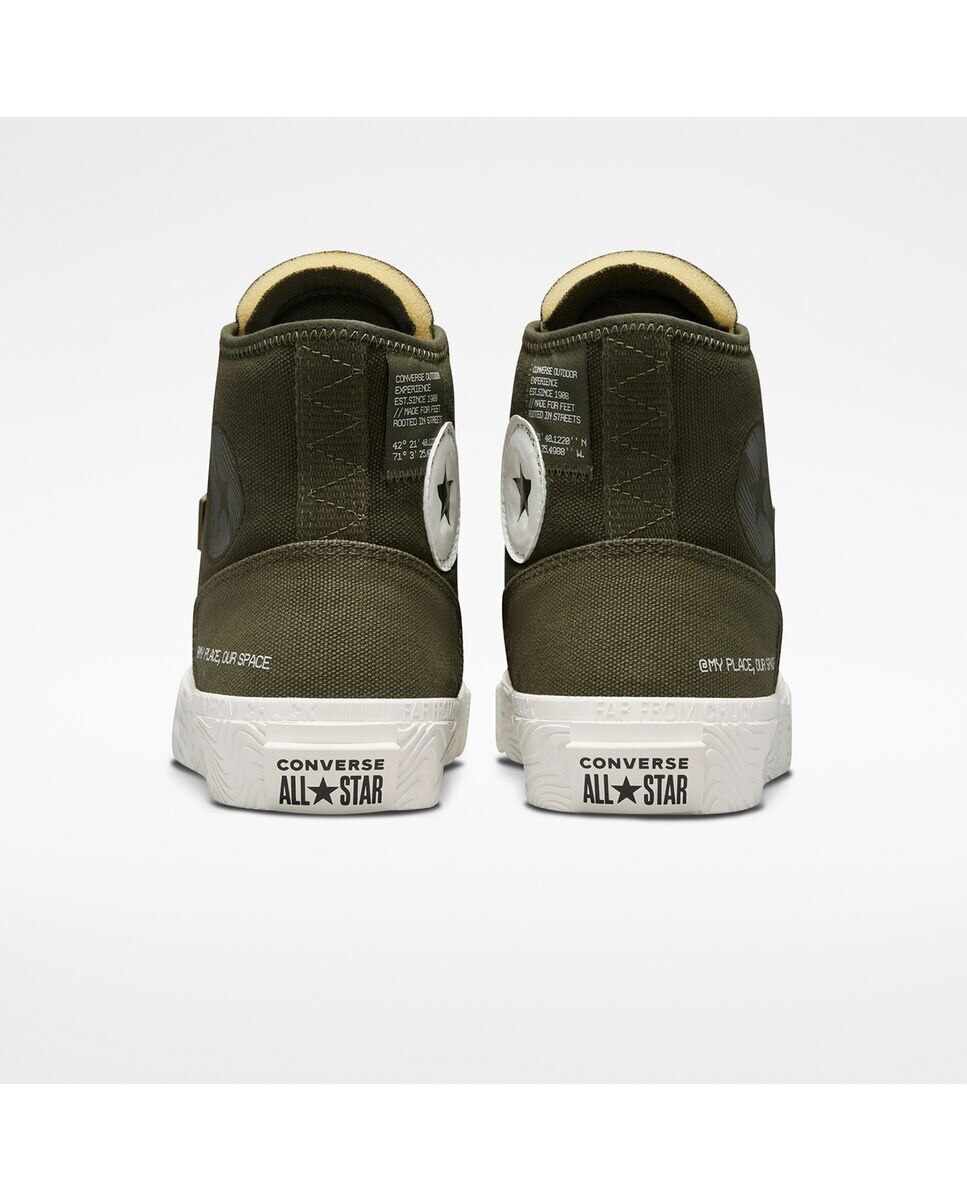 Sapatilhas Casual Altas Unissexo Chuck Taylor All Star Coleção Future Utility Verde-5