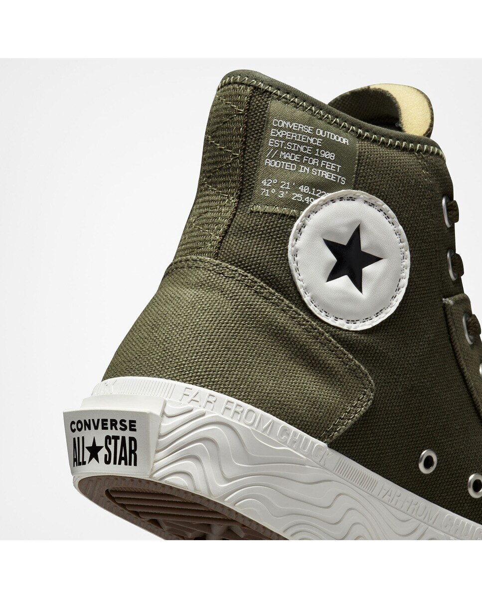 Sapatilhas Casual Altas Unissexo Chuck Taylor All Star Coleção Future Utility Verde-7