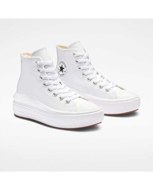 Sapatilhas Casual de Mulher Chuck Taylor All Star Coleção Move Leather Branco-2