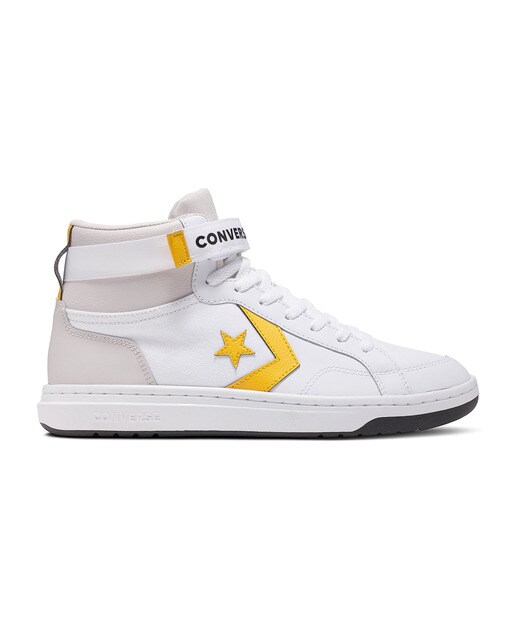 Sapatilhas Casual Unissexo Pro Blaze V2 Mid Seasonal Color Leather Branco/Amarelo-1