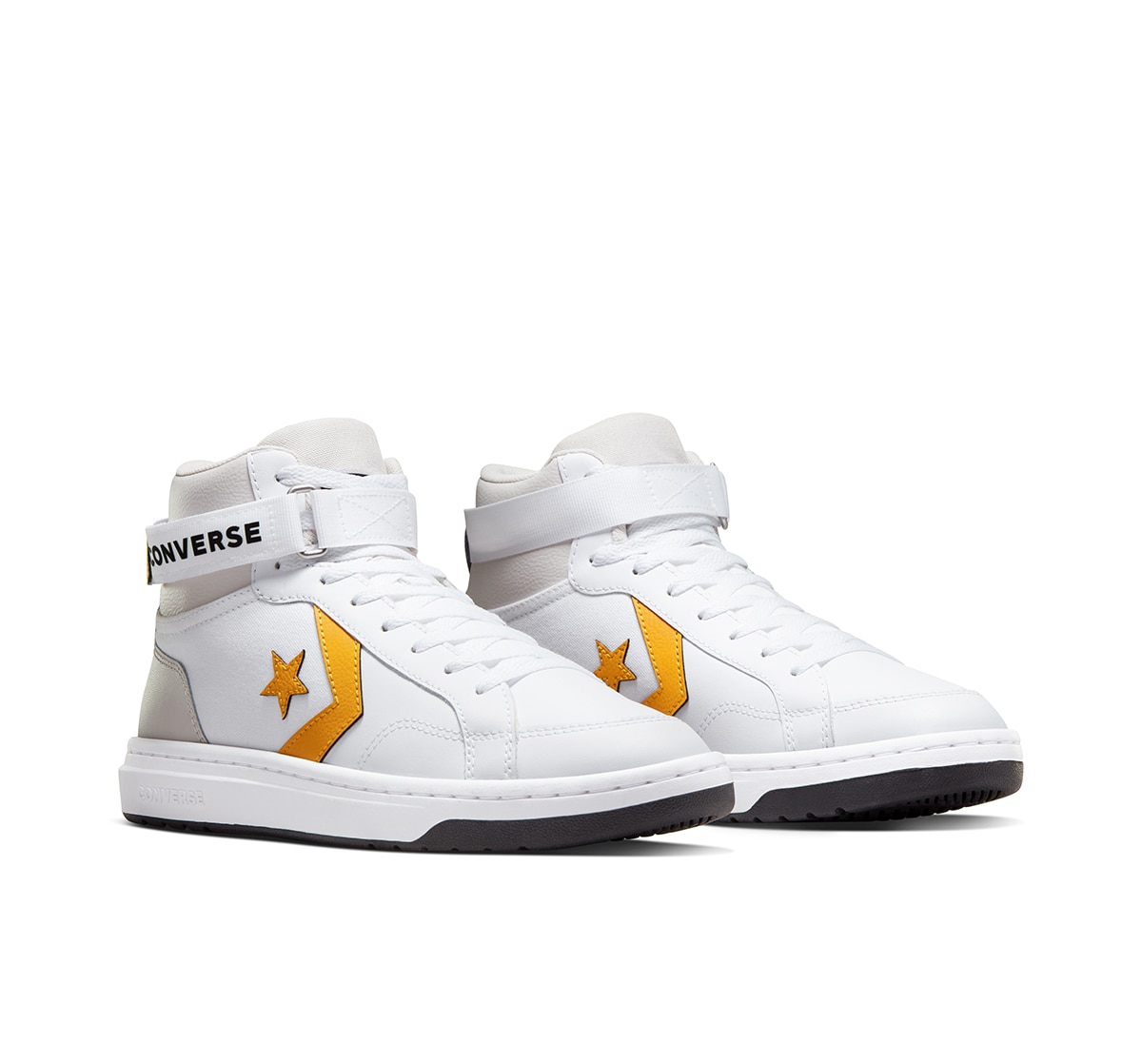 Sapatilhas Casual Unissexo Pro Blaze V2 Mid Seasonal Color Leather Branco/Amarelo-2