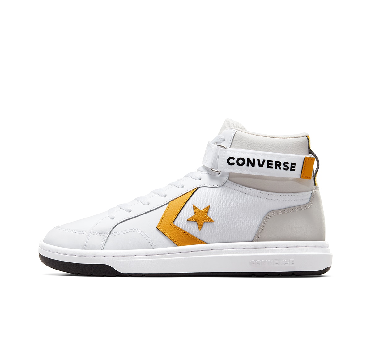 Sapatilhas Casual Unissexo Pro Blaze V2 Mid Seasonal Color Leather Branco/Amarelo-4