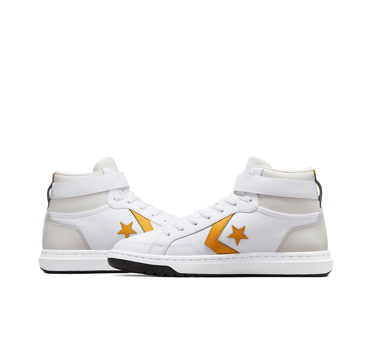 Sapatilhas Casual Unissexo Pro Blaze V2 Mid Seasonal Color Leather Branco/Amarelo-7