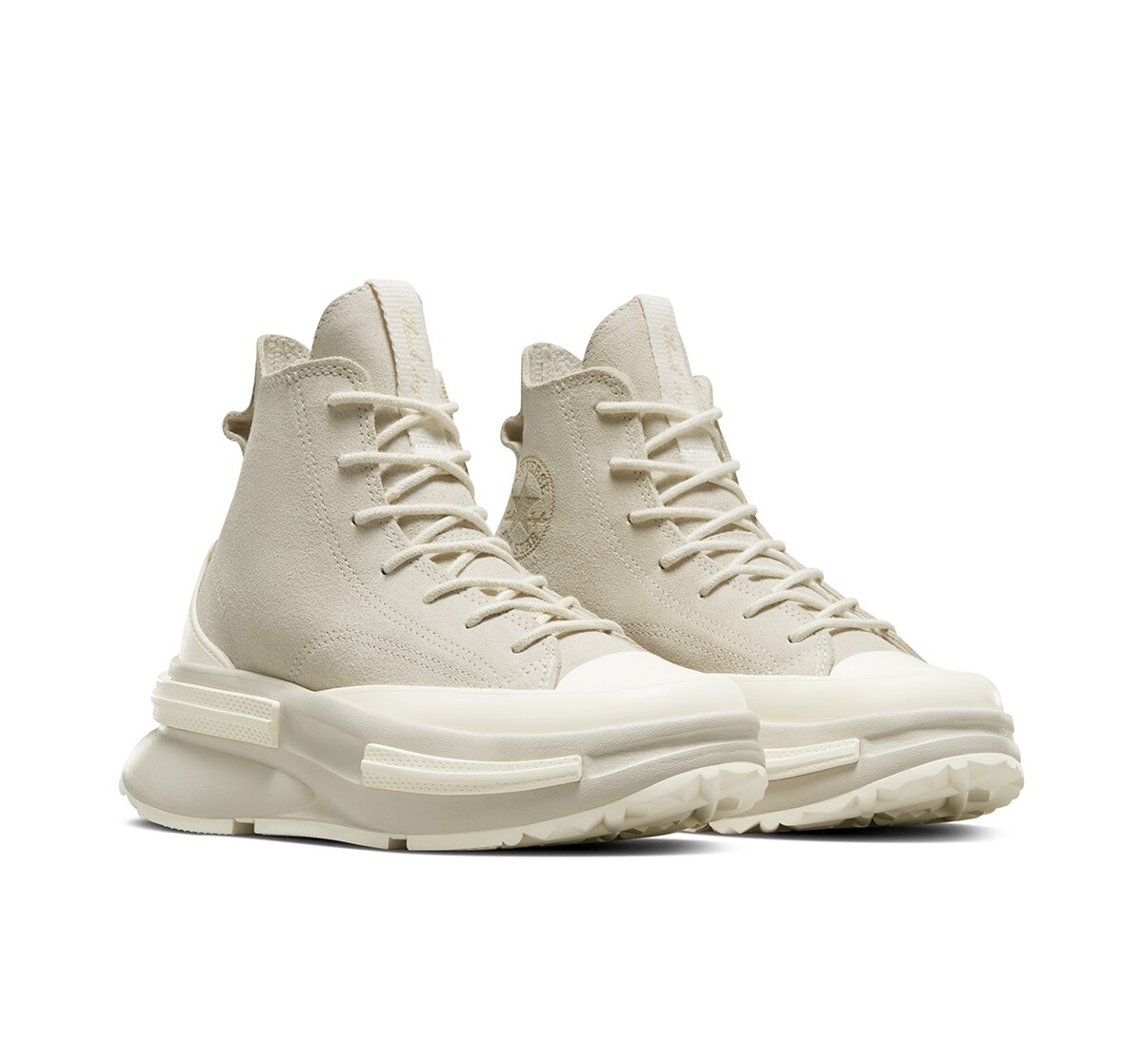 Sapatilhas Casual Altas Unissexo Run Star Legacy CX Hi Fashion Suede & Leather Osso-2