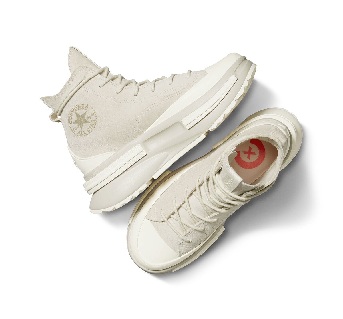 Sapatilhas Casual Altas Unissexo Run Star Legacy CX Hi Fashion Suede & Leather Osso-3