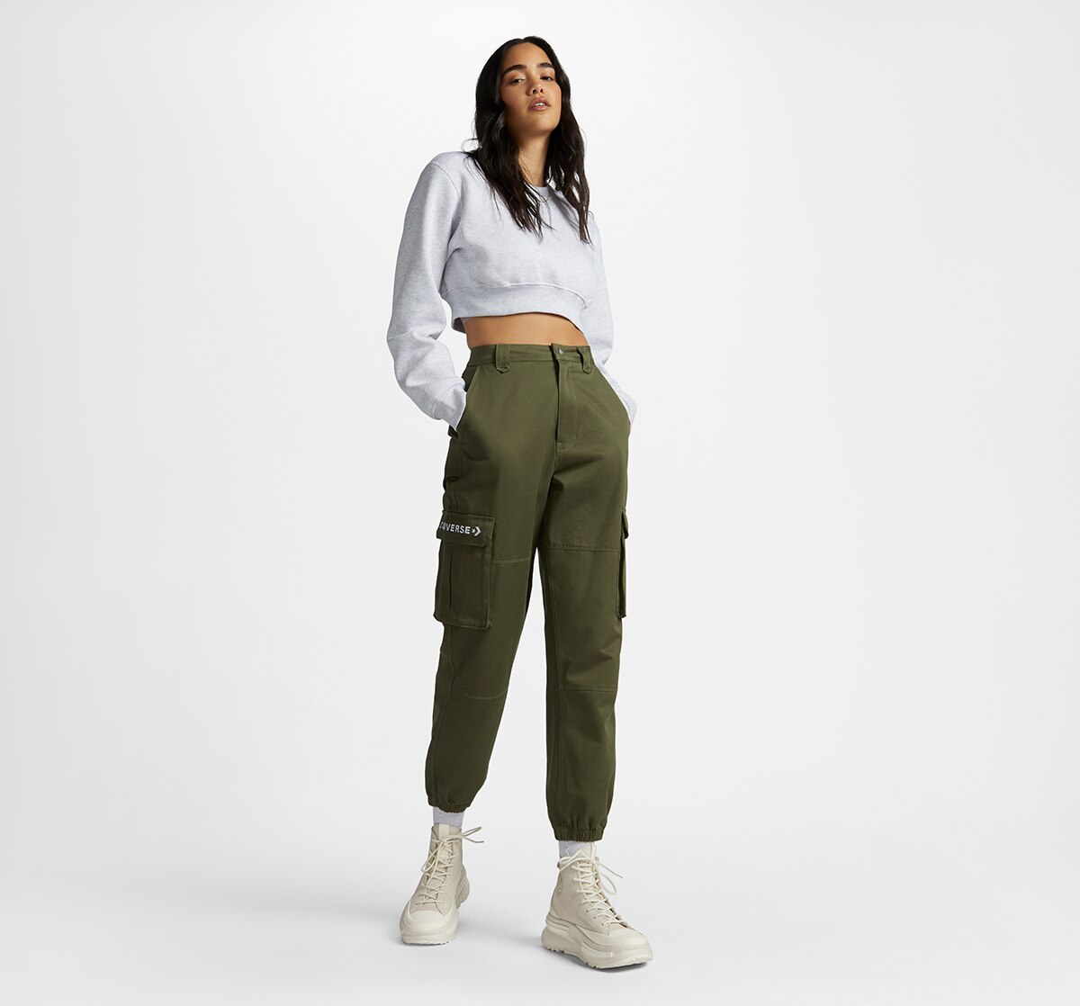 Sapatilhas Casual Altas Unissexo Run Star Legacy CX Hi Fashion Suede & Leather Osso-11