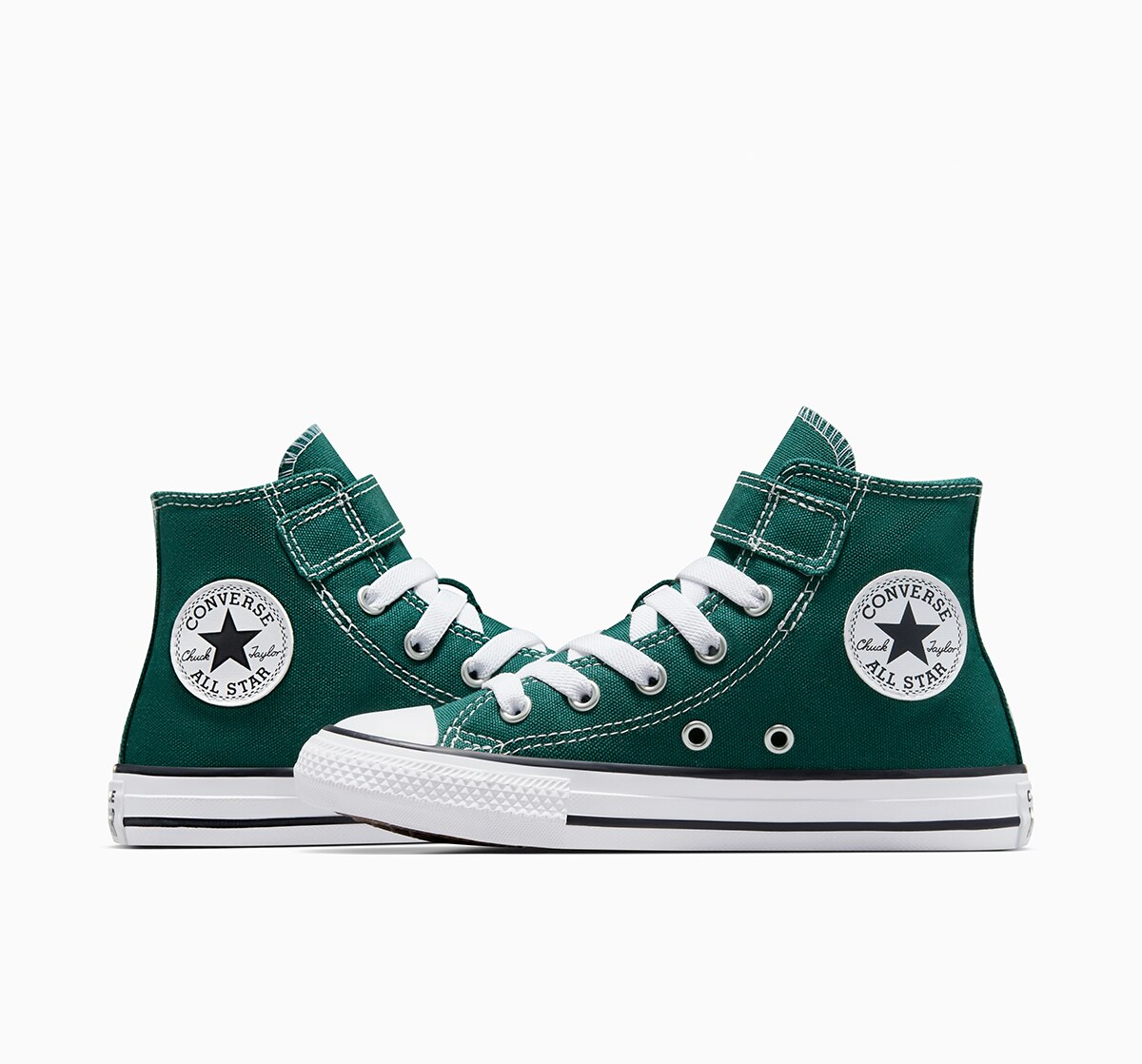 Sapatilhas Casual Altas de Criança Chuck Taylor All Star 1V HI Seasonal Color Verde-2