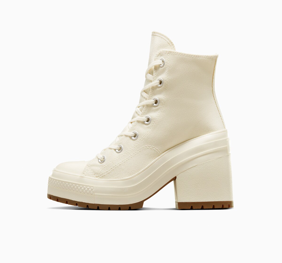 Sapatilhas Casual Altas Unissexo Chuck 70 Heel Hi Foundation Branco-4