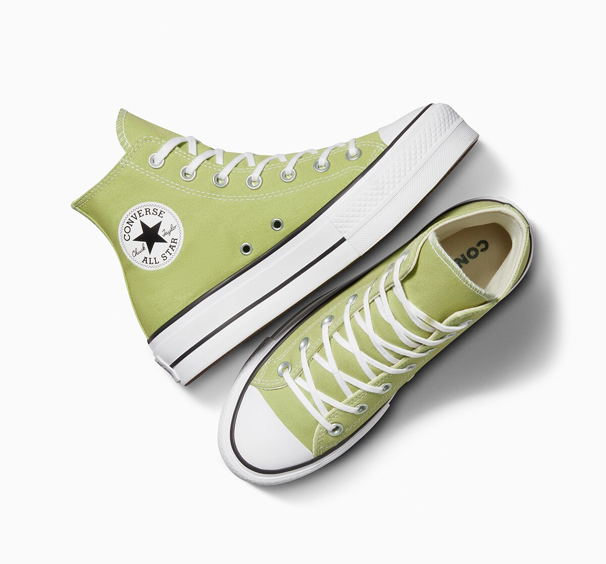 Sapatilhas Casual de Mulher Chuck Taylor All Star Lift Hi Verde-3