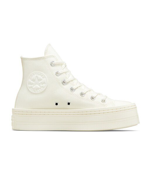 Sapatilhas Casual Altas de Mulher Chuck Taylor All Star Modern Lift Hi Foundational Canvas Branco-1