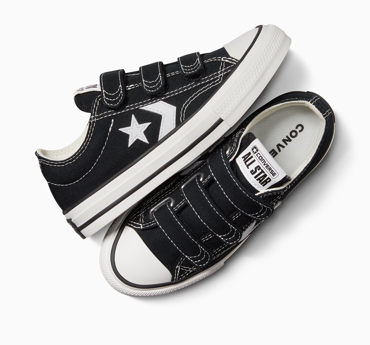 Sapatilhas Casual de Criança Star Player 76 Foundational Canvas Preto-3