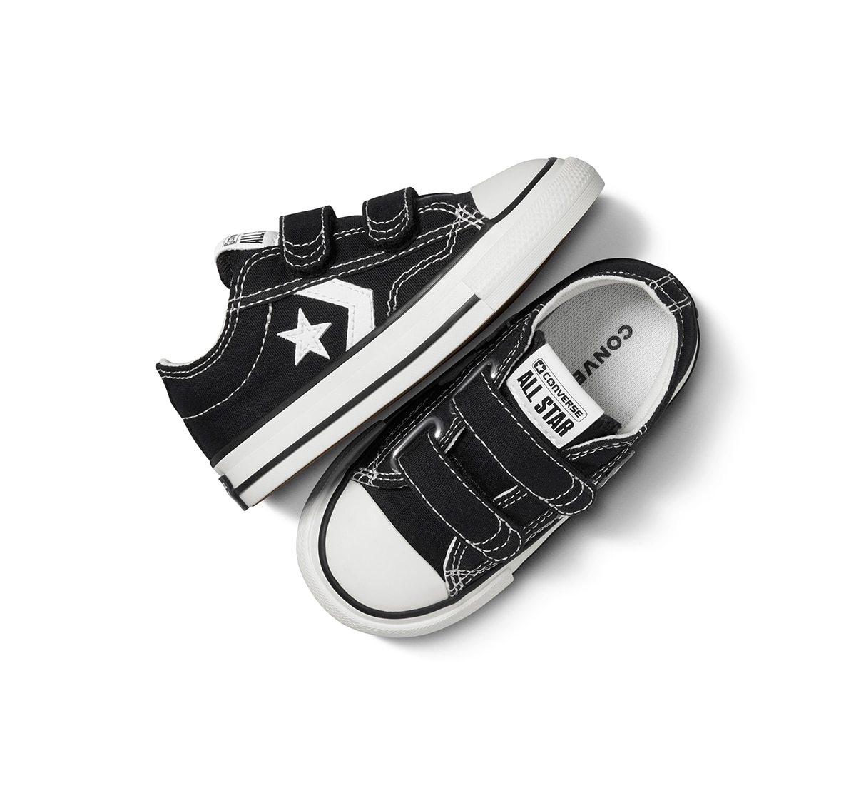Sapatilhas Casual de Bebé Star Player 76 Foundational Canvas Preto-3