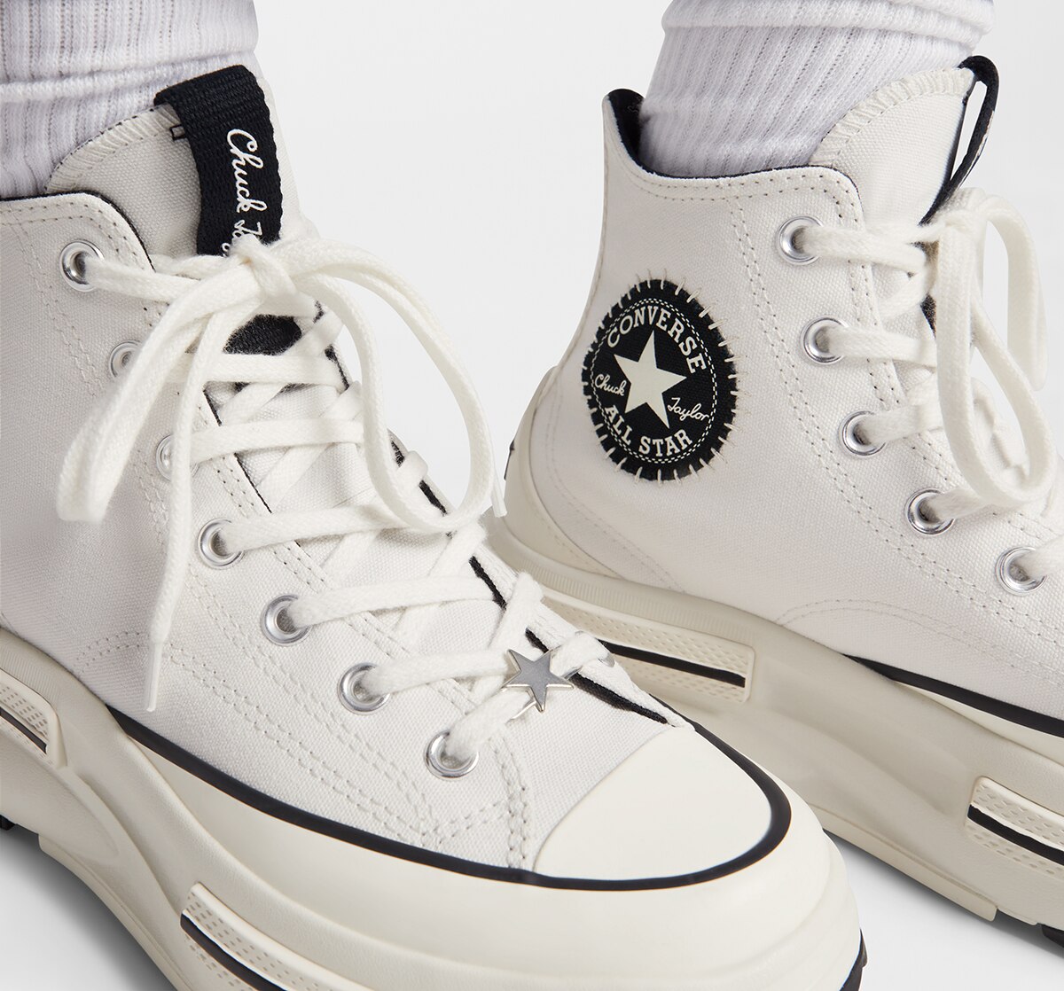 Sapatilhas Casual Altas Unissexo Run Star Legacy CX Bold Scene Branco-7