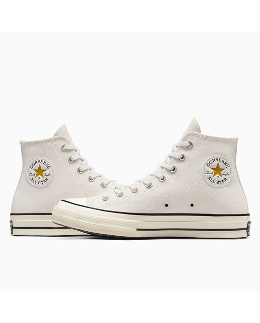 Sapatilhas Casual Unissexo Chuck 70 HI Seasonal Color Suede Branco-2