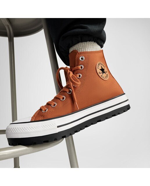 Sapatilhas Casual Unissexo Chuck Taylor All Star City Trek HI Seasonal Transition Capsule Vermelho-7
