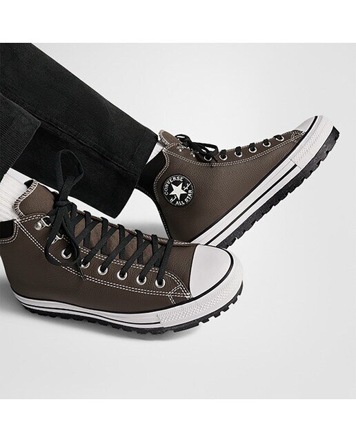 Sapatilhas Casual Unissexo Chuck Taylor All Star City Trek Wp HI Counter Climate Castanho-escuro-8