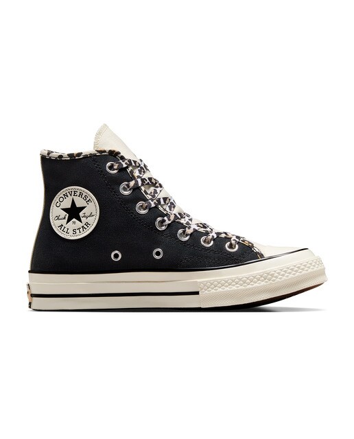Sapatilhas Casual de Mulher Chuck 70 HI Leopard Love Preto-1