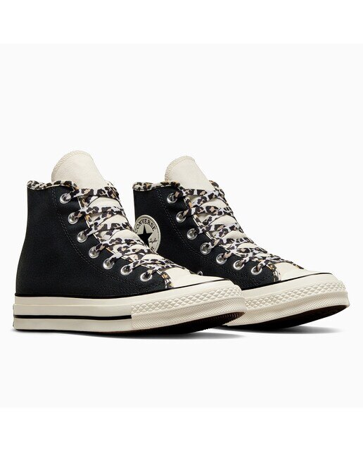 Sapatilhas Casual de Mulher Chuck 70 HI Leopard Love Preto-4