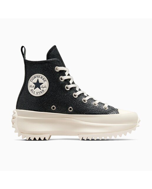 Sapatilhas Casual Unissexo Run Star Hike Hi Sparkle Party Preto-1