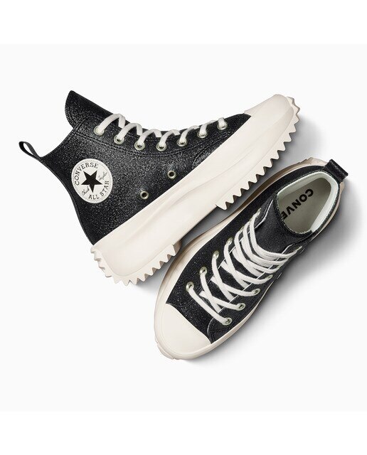 Sapatilhas Casual Unissexo Run Star Hike Hi Sparkle Party Preto-2