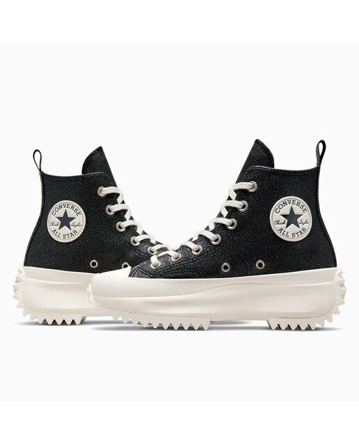 Sapatilhas Casual Unissexo Run Star Hike Hi Sparkle Party Preto-3
