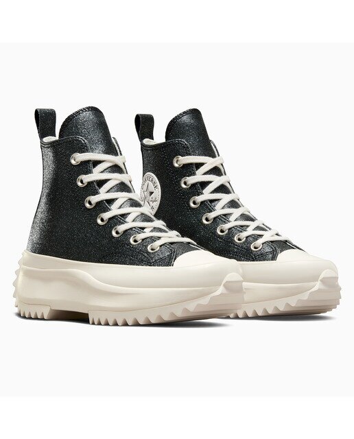 Sapatilhas Casual Unissexo Run Star Hike Hi Sparkle Party Preto-4