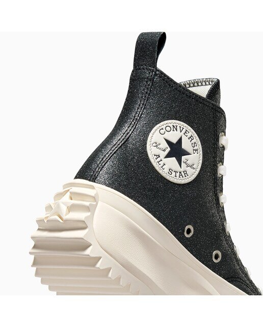 Sapatilhas Casual Unissexo Run Star Hike Hi Sparkle Party Preto-5