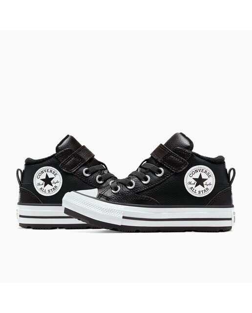 Sapatilhas Casual de Criança Chuck Taylor All Star Malden Street Boot Mid Counter Climate Preto-4