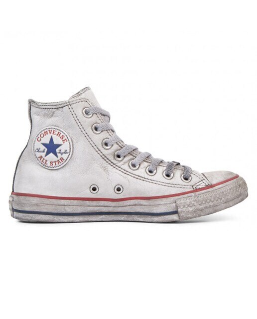 Sapatilhas Casual Altas Unissexo Chuck Taylor All Star Leather Ltd Hi Smoke In Ltd Branco-1