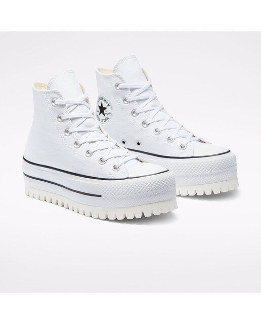 Sapatilhas Casual Altas de Mulher Chuck Taylor All Star Lift Canvas HI Trek LTD Branco-2