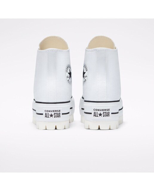 Sapatilhas Casual Altas de Mulher Chuck Taylor All Star Lift Canvas HI Trek LTD Branco-5