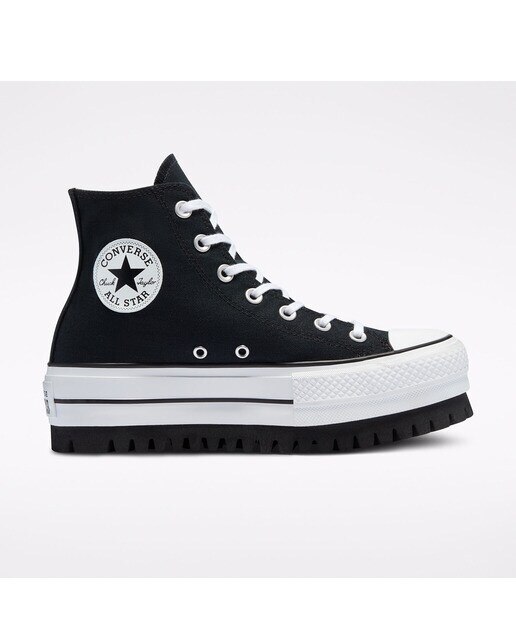 Sapatilhas Casual Altas de Mulher Chuck Taylor All Star Lift Canvas HI Trek LTD Preto-1