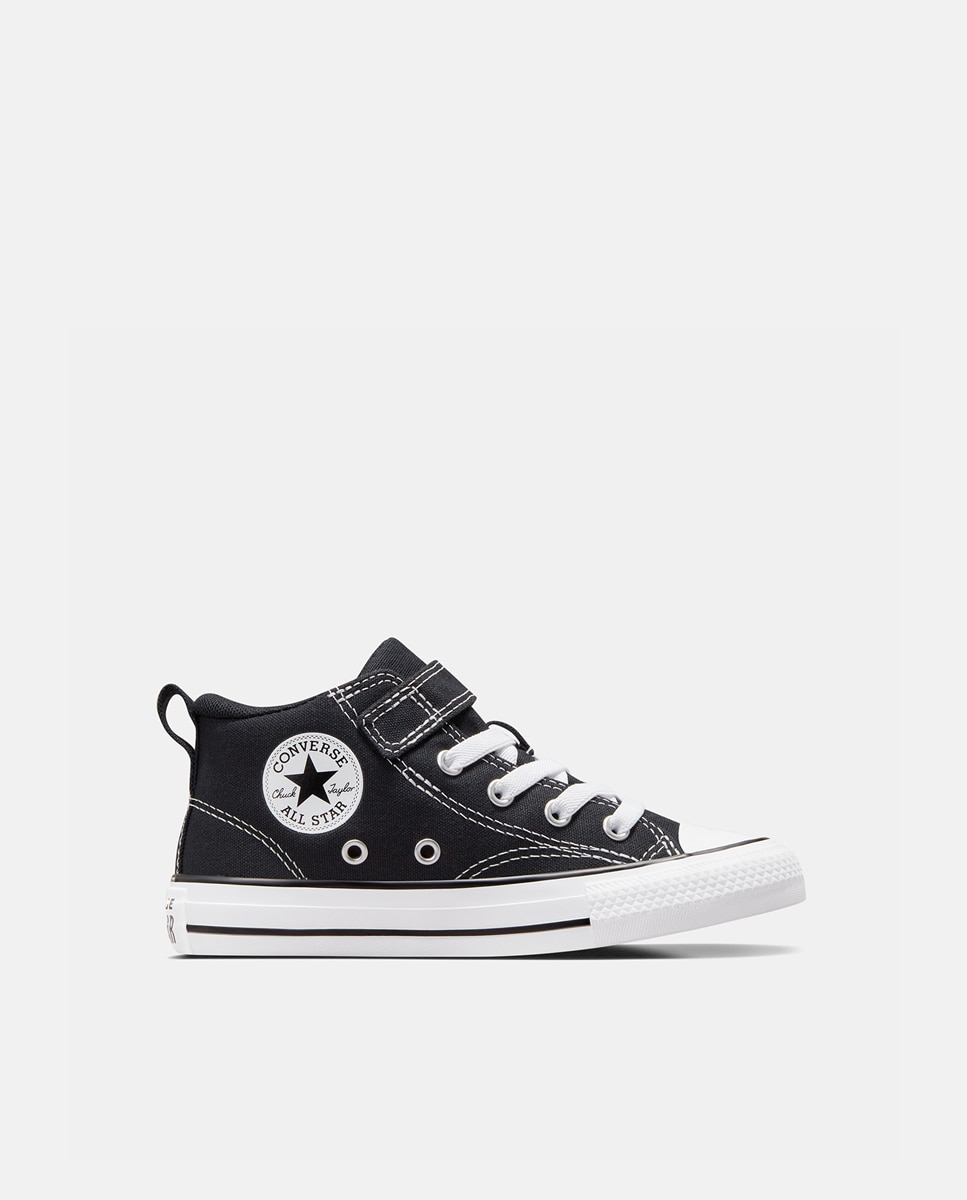 Sapatilhas Casual de Criança Chuck Taylor All Star Malden Street Foundational Canvas Mid Top Converse Preto-1