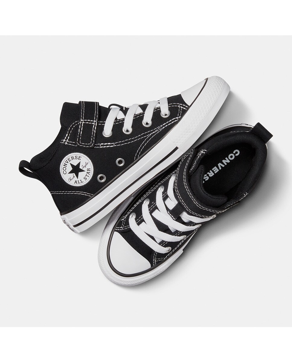 Sapatilhas Casual de Criança Chuck Taylor All Star Malden Street Foundational Canvas Mid Top Converse Preto-4