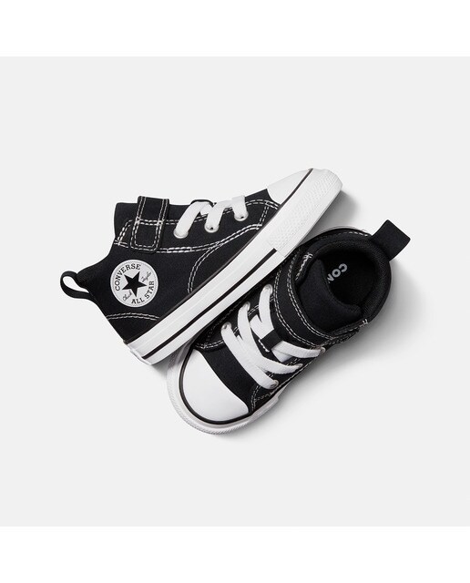 Sapatilhas Casual de Criança Chuck Taylor All Star Malden Street Foundational Canvas Mid Top Preto-3