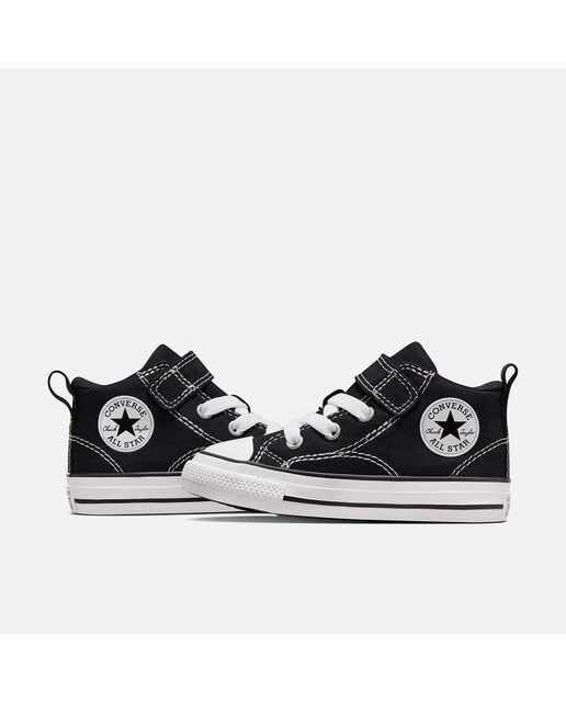 Sapatilhas Casual de Criança Chuck Taylor All Star Malden Street Foundational Canvas Mid Top Preto-4