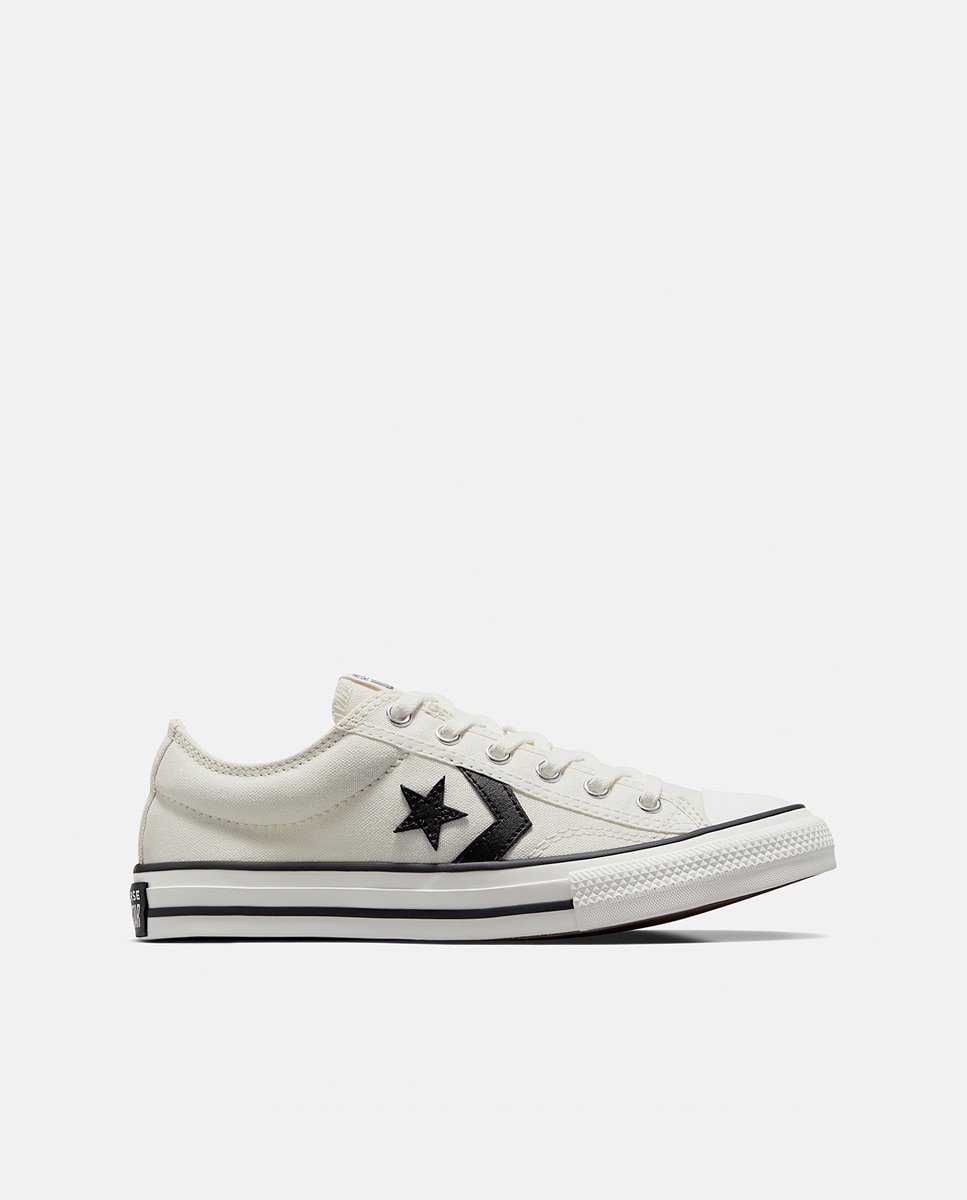 Sapatilhas Casual Unissexo Star Player 76 Foundational Canvas Low Top Branco-1