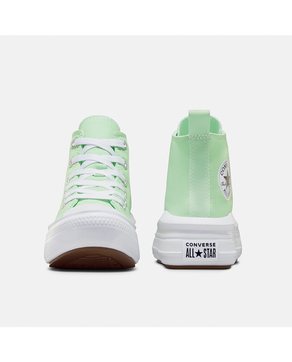 Sapatilhas Casual de Criança Chuck Taylor All Star Move Platform High Top Verde-claro-5