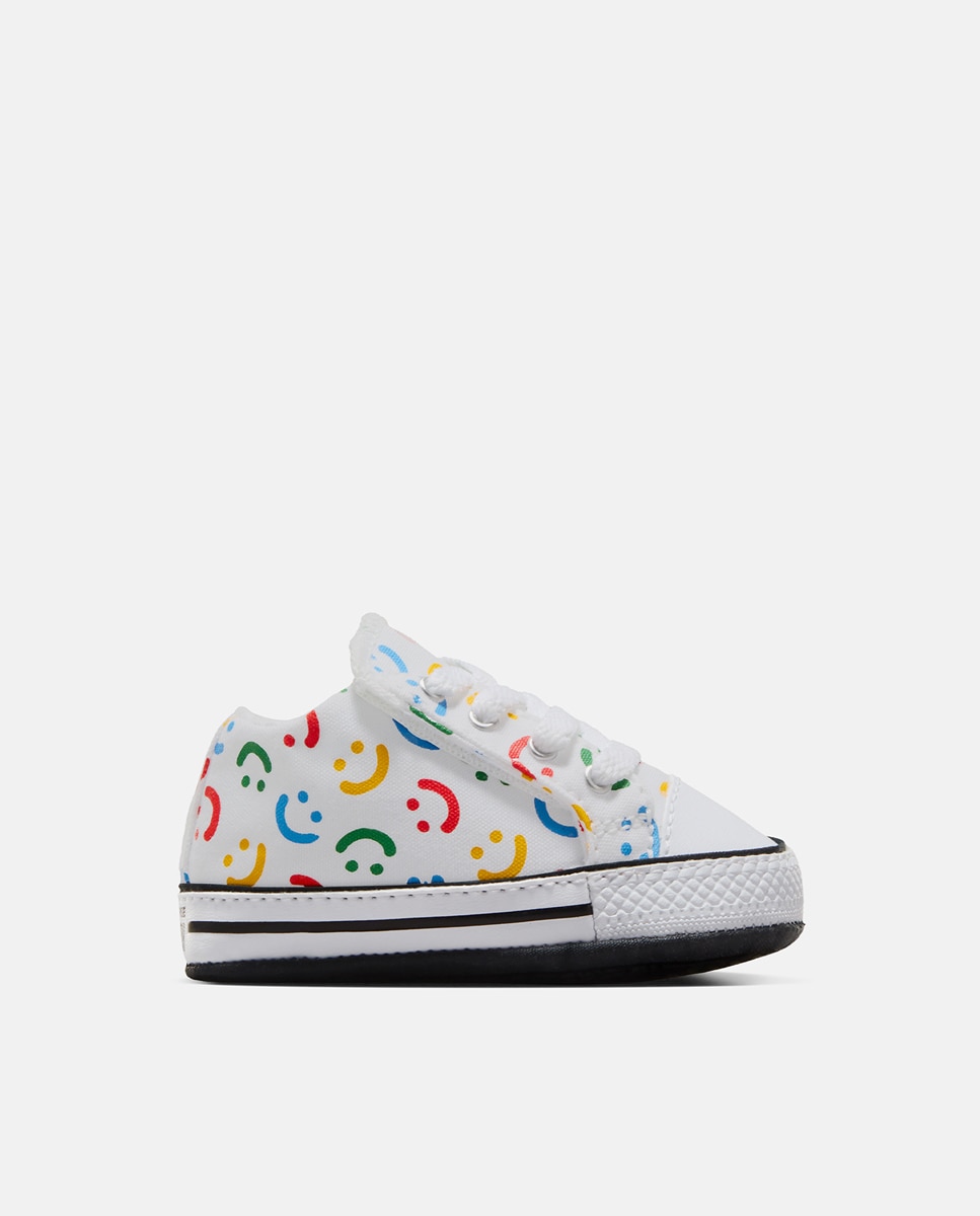 Sapatilhas Casual de Bebé Chuck Taylor All Star Cribster Easy On Doodles Mid Top Branco-1