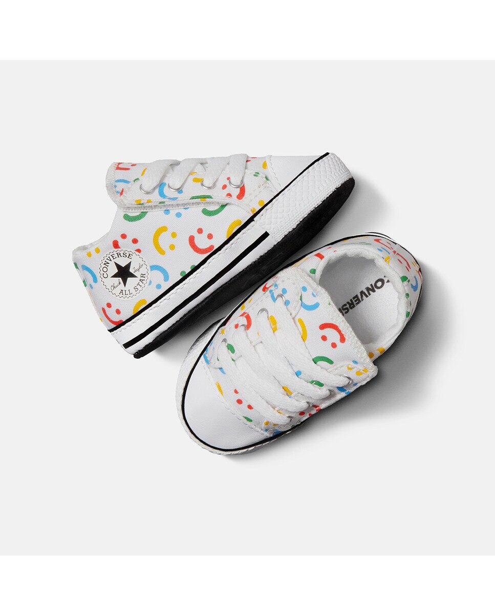 Sapatilhas Casual de Bebé Chuck Taylor All Star Cribster Easy On Doodles Mid Top Branco-3