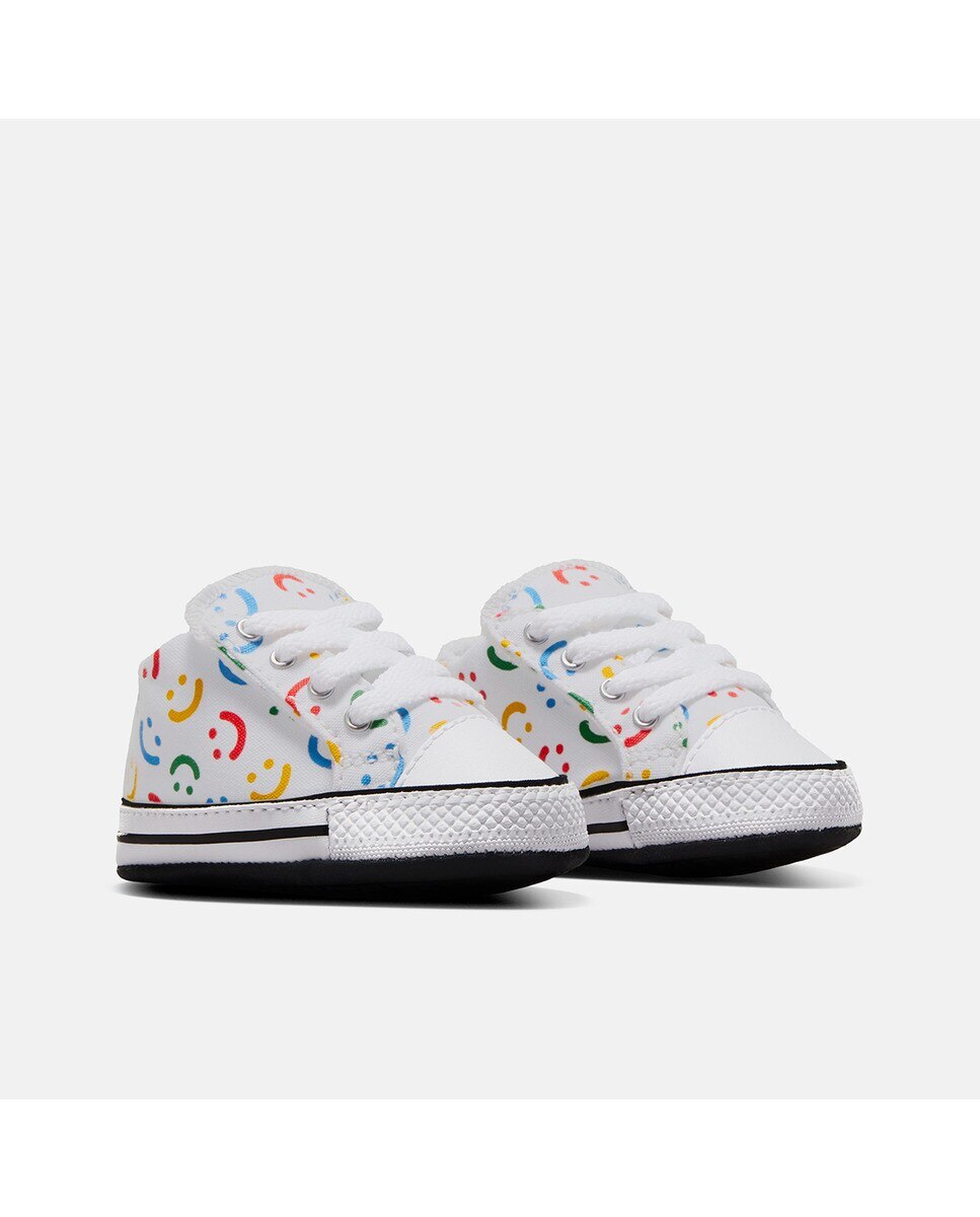 Sapatilhas Casual de Bebé Chuck Taylor All Star Cribster Easy On Doodles Mid Top Branco-4